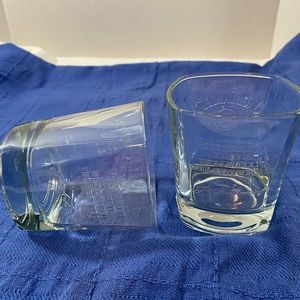 Jack Daniels whiskey glasses. “Every day we make it we make it the best we can “